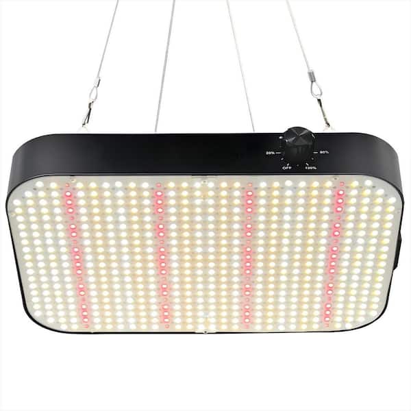 65 W LED Grow Light Dimmable, Hanging Seed Starting Seedlings Vegetable Growing Lamps, Built-in Fan