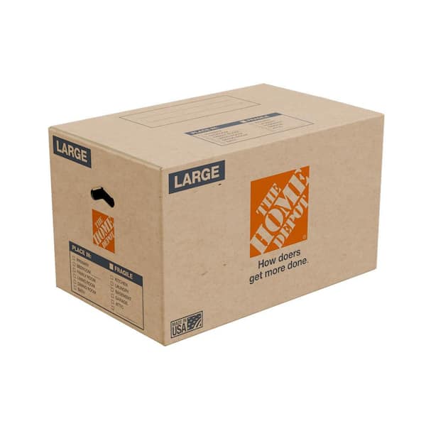 26 in. L x 16 in. W x 15 in. D Large Moving Shipping and Packing Box with Handles