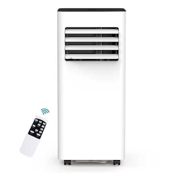 COWSAR 6,000 BTU (DOE) Portable Air Conditioner Cools 350 sq. ft. with Cooling, Dehumidifier, Fan Mode and Remote in White