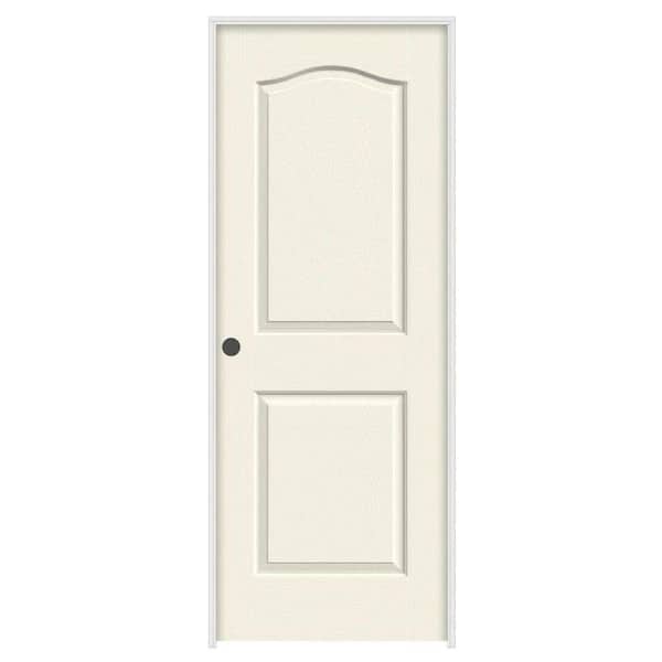 JELD-WEN 30 in. x 80 in. Princeton Vanilla Painted Right-Hand Smooth Molded Composite Single Prehung Interior Door