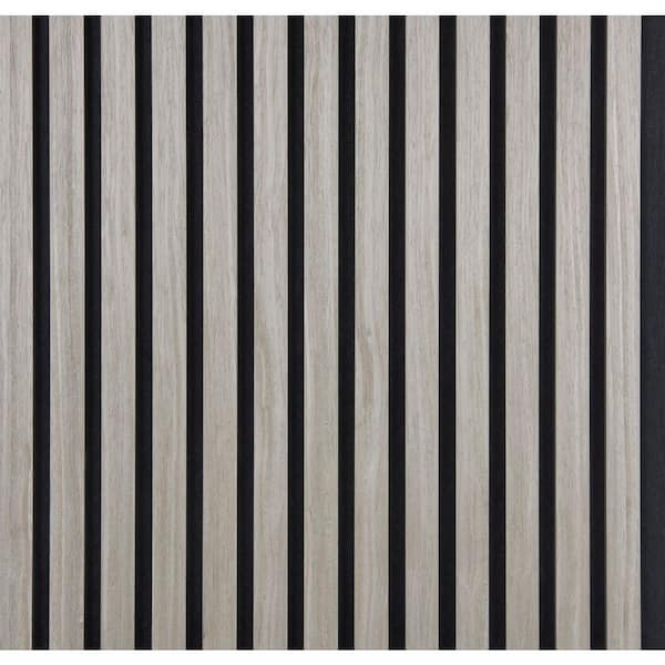 Quanti Acoustic 0.70 in. x 20.47 in. x 96.06 in. Gray FSC 100 % Sound Absorbing Wall Panel