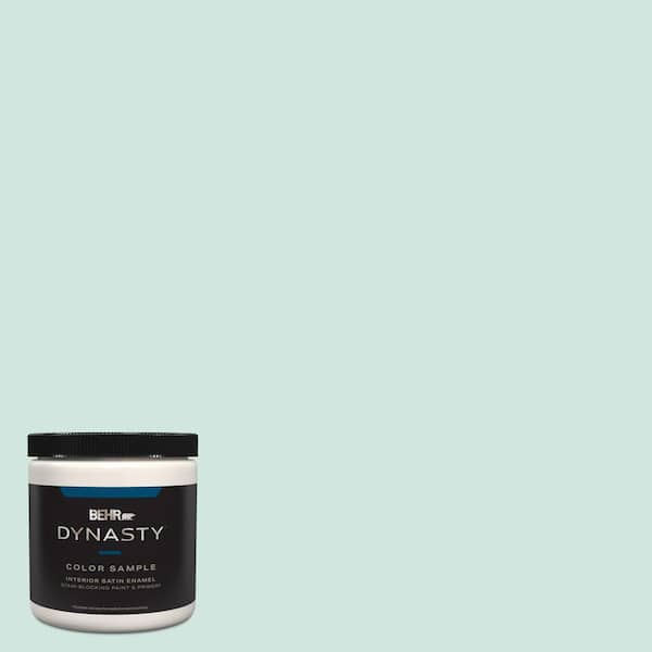 BEHR DYNASTY 8 oz. #HDC-CT-26A Seaglass Satin Enamel Stain-Blocking Interior/Exterior Paint & Primer Sample