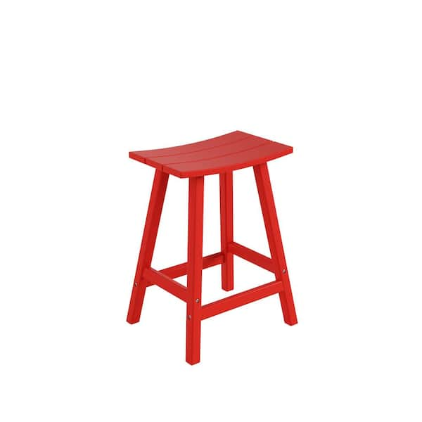 Red saddle best sale bar stools