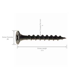 #8 x 2 in. Philips Bugle-Head Coarse Thread Sharp Point Drywall Screws (1 lb. Per Pack)