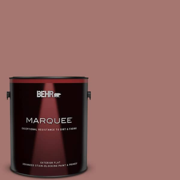 BEHR MARQUEE 1 gal. #MQ1-17 Autumn Russet Flat Exterior Paint & Primer