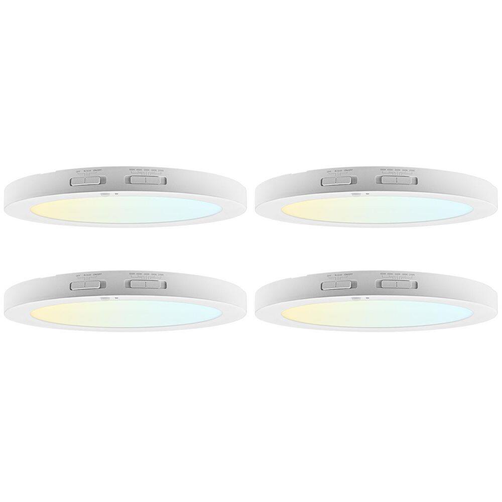 12 In. 1 Light Integrated LED Flush Mount Light + PIR Motion Sensor, 23W, 2000LM, 5CCT, Dimmable, CRI90 Title 24 4 Pack price history on PriceWatchPro