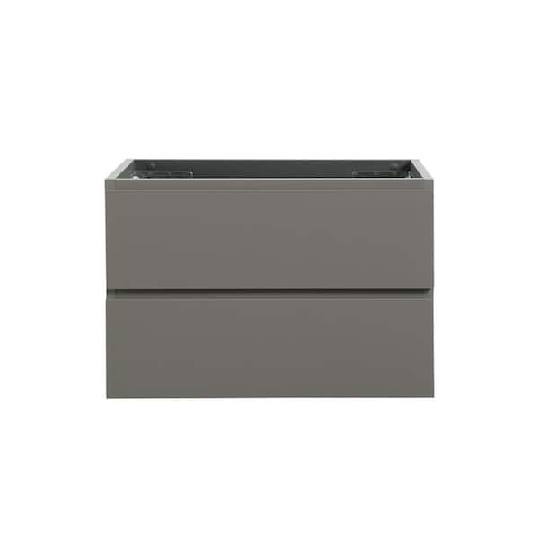 Staykiwi 30 in. Bath Vanity Cabinet without Top in Grey Assembled