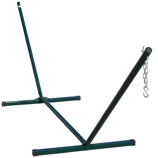 Algoma 12 ft. Tri-Beam Metal Hammock Stand, Green