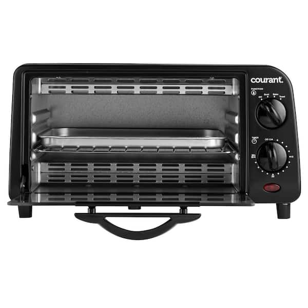 Courant 4-Slice Countertop Toaster Oven with Bake and Broil