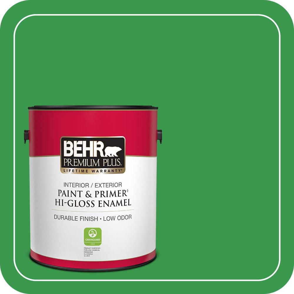 1 gal. #450B-6 Formal Garden Hi-Gloss Enamel Interior/Exterior Paint & Primer price history on PriceWatchPro
