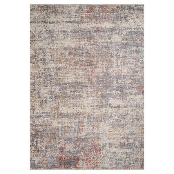 Albany Gray 9 ft. x 12 ft. Oriental Area Rug