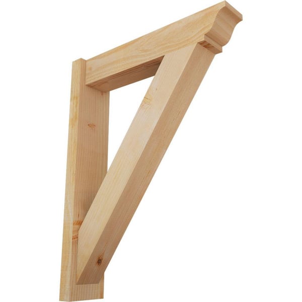 Ekena Millwork 6 in. x 34 in. x 26 in. Douglas Fir Traditional Rough Sawn Outlooker