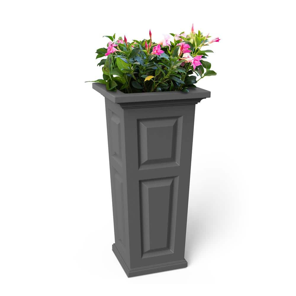 Mayne Nantucket 32 in. Tall Self-Watering Graphite Grey