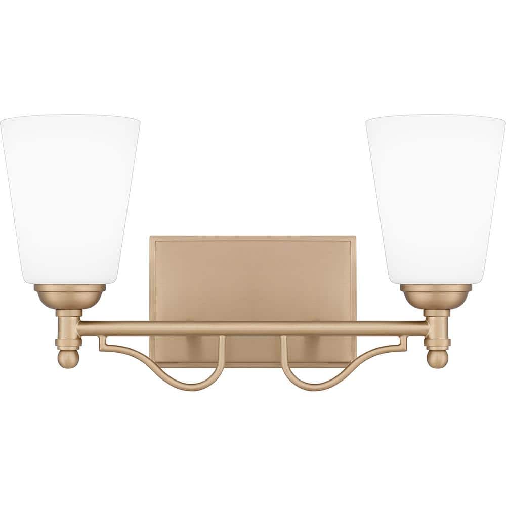 Esther 16 in. 2-Light Bronze Gold Vanity Light price history on PriceWatchPro