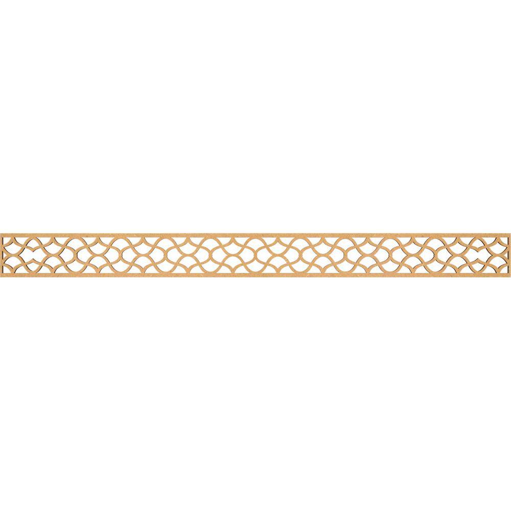 Ekena Millwork Resort Fretwork 0.25 in. D x 46.375 in. W x 4 in. L MDF ...