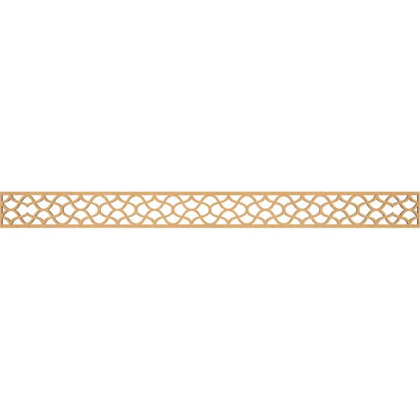 Ekena Millwork Resort Fretwork 0.25 in. D x 46.375 in. W x 4 in. L MDF Wood Panel Moulding
