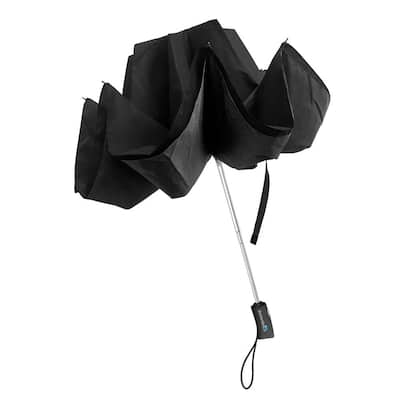 34 in. Wide Wind Proof with Reverse Open/Close Technology Double-Ribbed Compact Umbrella