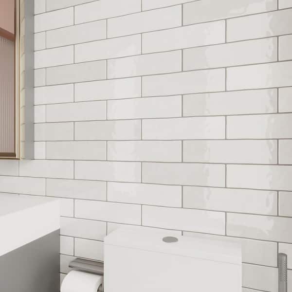 Fes Ceramic Subway 3"x 12"x 10mm Wall Tile Case - Cream (20 PCS/5 Sq. Ft.)