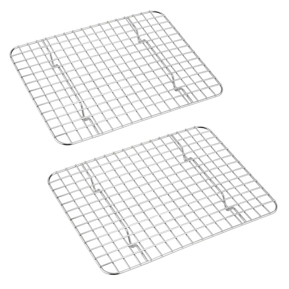 8.6 in. x 6.2 in. Stainless Steel Cooling Rack for Toaster Oven, Cooking, Roasting, Grilling, Cake and Bacon (2-Pack) price history on PriceWatchPro