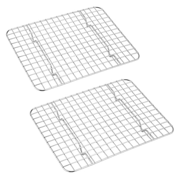 8.6 in. x 6.2 in. Stainless Steel Cooling Rack for Toaster Oven, Cooking, Roasting, Grilling, Cake and Bacon (2-Pack)