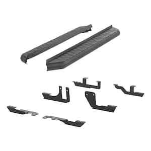 AeroTread 5 x 76-Inch Black Stainless SUV Running Boards, Select Chevrolet Traverse, GMC Acadia