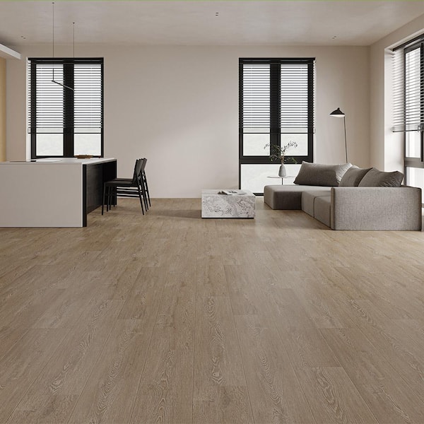 Take Home Sample - Gracious Bamburgh 7.7 in. W x 4 in. L Waterproof Laminate Wood Flooring