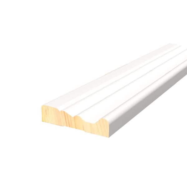 11/16 in. D x 2-3/4 in. W x 96 in. L Primed Pine Wood Finger Joint Casing Moulding