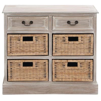 Light Brown Wood Traditional Storage Unit