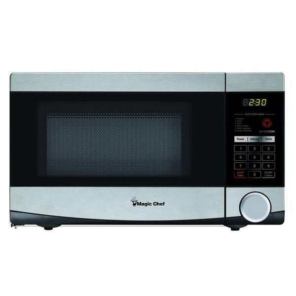 Magic Chef 0.7 cu. ft. Countertop Microwave in Stainless Steel