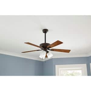 Sinclair II 44 in. Indoor Oil Rubbed Bronze LED Ceiling Fan with Light