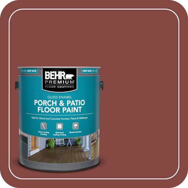 1 gal. #S-H-170 Red Brick Gloss Enamel Interior/Exterior Porch and Patio Floor Paint