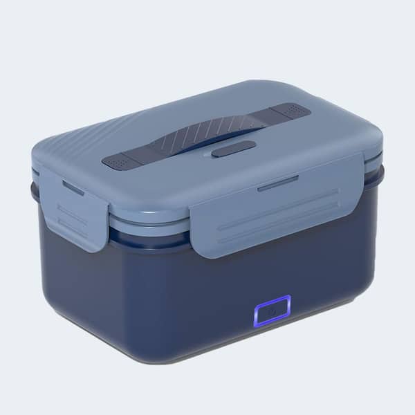Electric 3 in 1 Portable Food Warmer Lunch Box with 1.8L SS Container Fork Spoon Carry Bag 12V 24V 110V