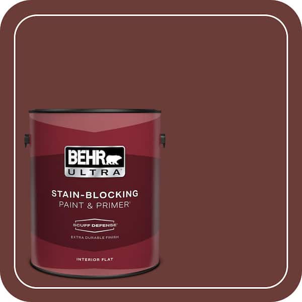 BEHR ULTRA 1 gal. #BXC-69 Cimarron Extra Durable Flat Interior Paint & Primer