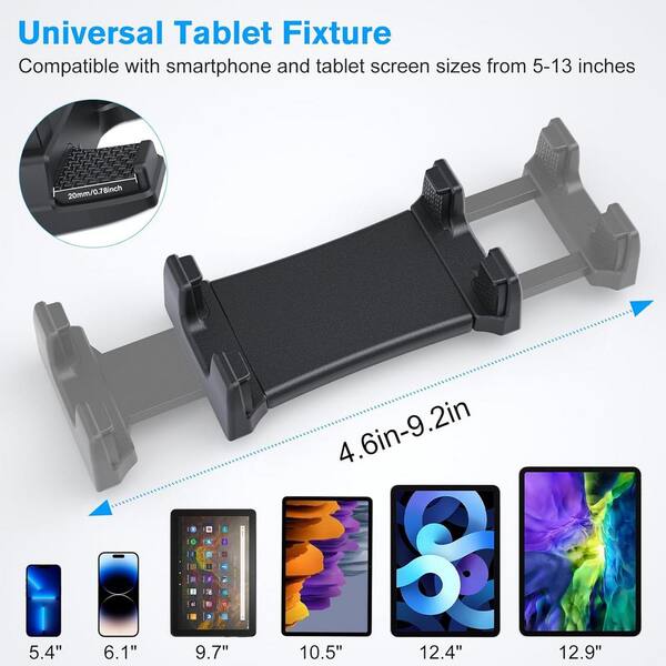Car Tablet IPad Holder Mount, Suction Cup Tablet Holder Stand For Car Windshield Dash Desk Kitchen Wall Compatible With IPad Mini Air Samsung Galaxy