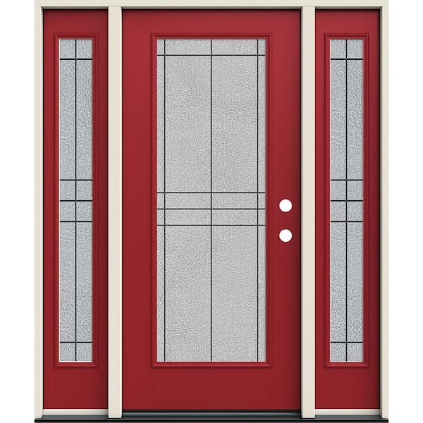 Jeld Wen 60 In X 80 Left Hand Full Lite Dilworth Decorative Glass Cranberry Fiberglass Prehung Front Door W Sidelites Thdjw231300151 The Home Depot - Jeld Wen Decorative Glass Exterior Doors Jeld Wen 60 In X 80 Left Hand Full Lite Dilworth Decorative Glass Cranberry Fiberglass Prehung Front Door W Sidelites Thdjw231300151 The Home Depot - Jeld Wen Decorative Glass Exterior Doors
