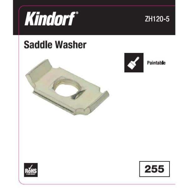 3/8-1/2 in. Saddle Washer Galv-Krom (5-Pack) (Strut Fitting) (ZH120-5)