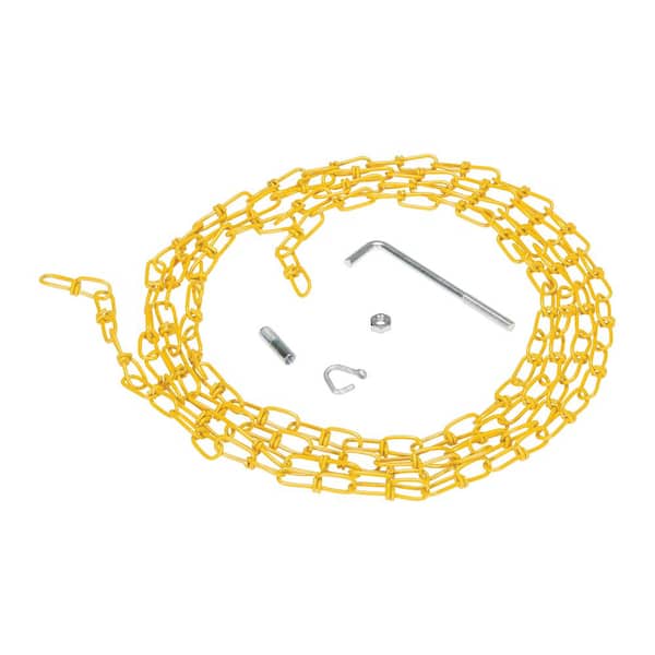 Vestil 15 ft. Double Loop Coil Chain Yellow with Hanger