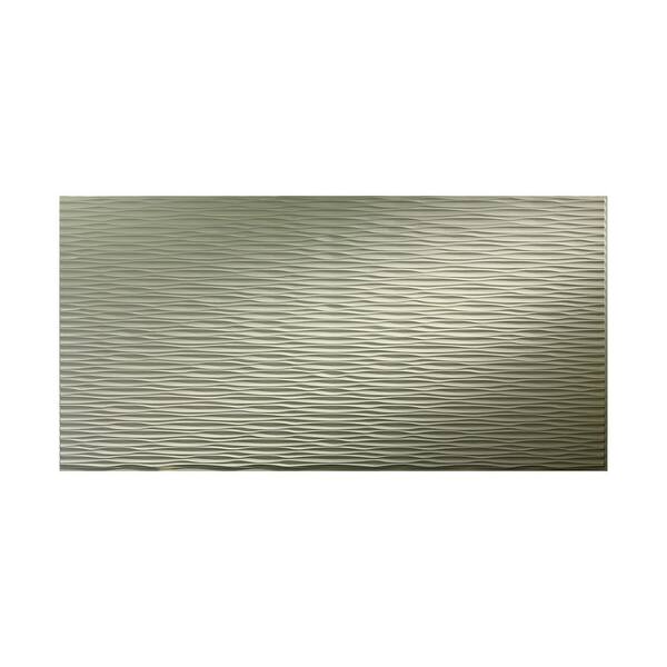 Fasade Dunes Horizontal 96 in. x 48 in. Decorative Wall Panel in Fern