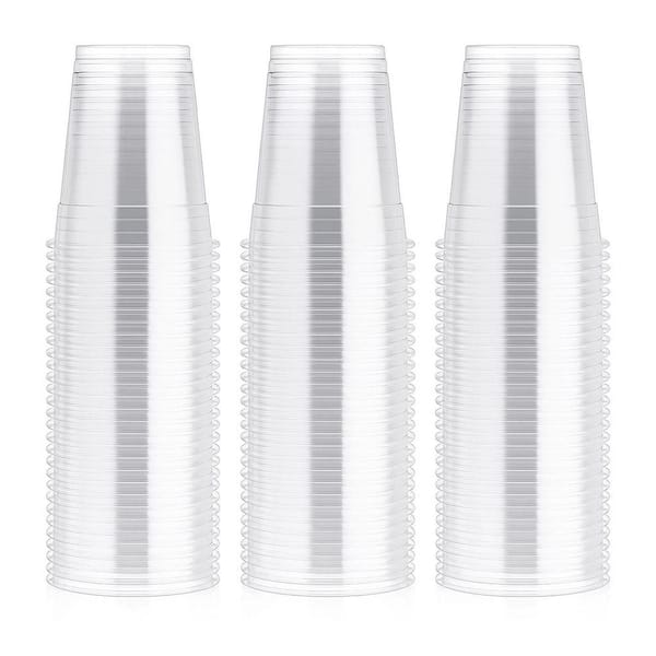 3.90 in. Clear Transparent Disposable Plastic Cups Cold Drinking Cup Disposable Tableware 100 Per Case