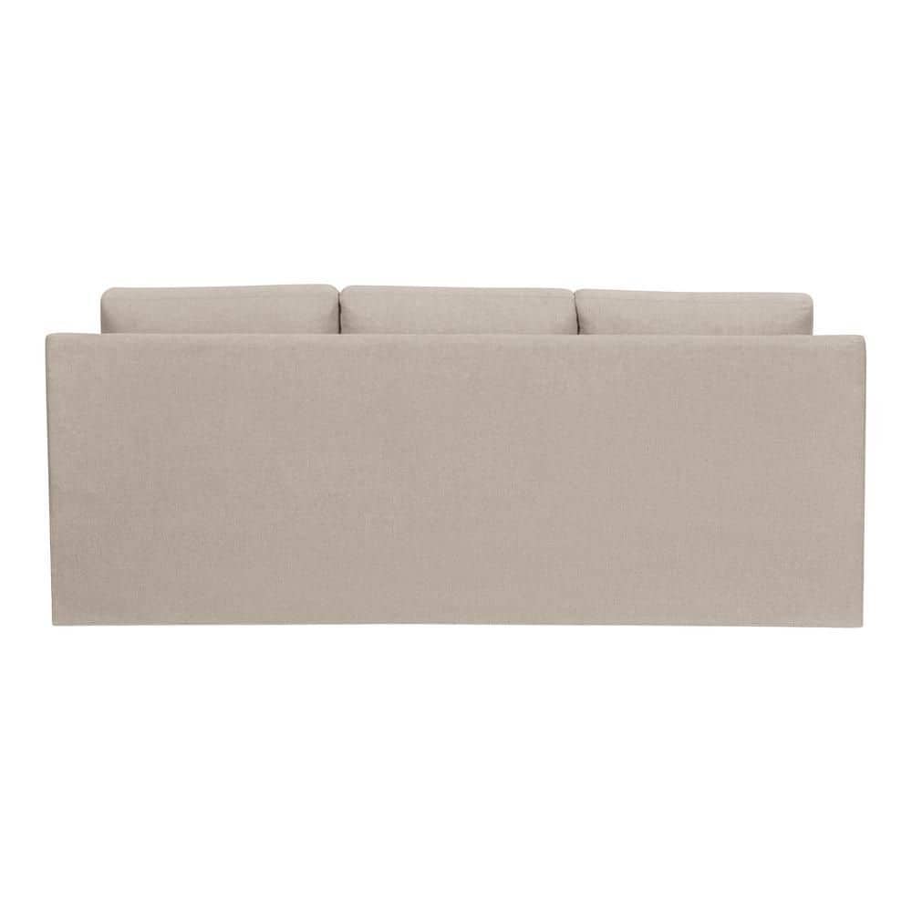 Daphne 91.7 in. Skirted Upholstered Queen Size Sofa Bed in Oatmeal - thumbnail 8
