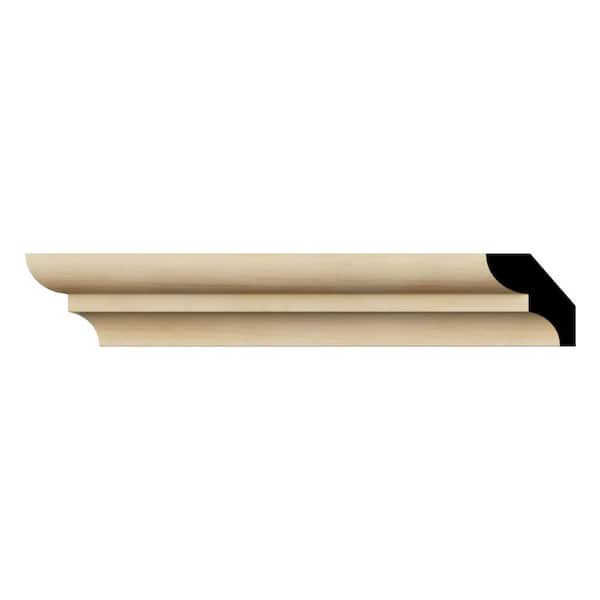 Ekena Millwork WM75 0.56 in. D x 1.63 in. W x 96 in. L Wood (Pine) Crown Molding