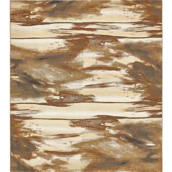 Unique Loom Outdoor Shore Brown 10' 0 x 12' 0 Area Rug