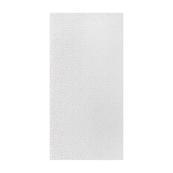 White 2 ft. x 4 ft. Decorative Textured Ceiling Tile 80 (sq. ft. / case) 10-Tiles