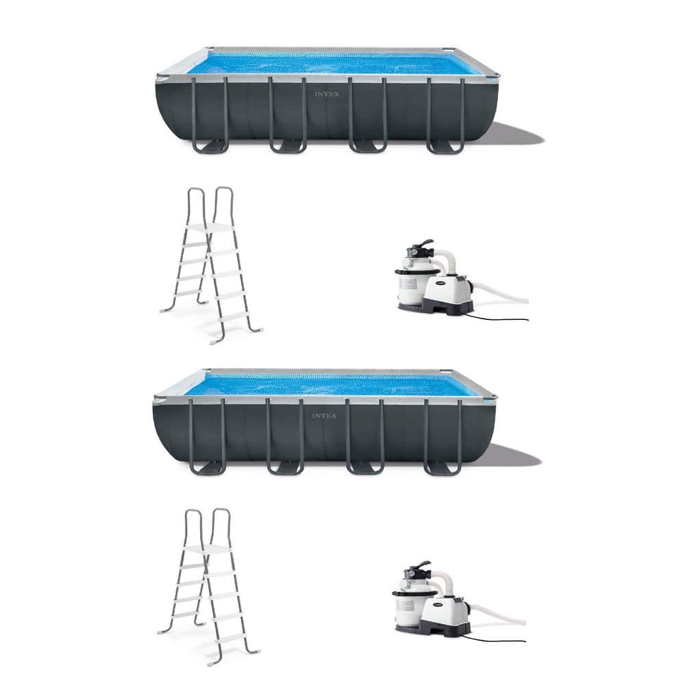 Intex 18 ft. x 9 ft. x 52 in. Ultra XTR Frame Swimming Pool Set & Pump