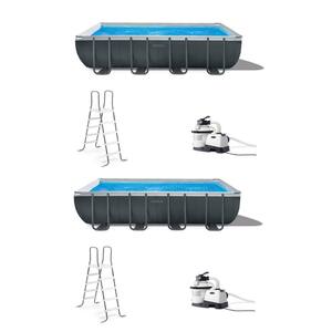 18 ft. x 9 ft. x 52 in. Ultra XTR Frame Swimming Pool Set & Pump Filter (2 Pack)