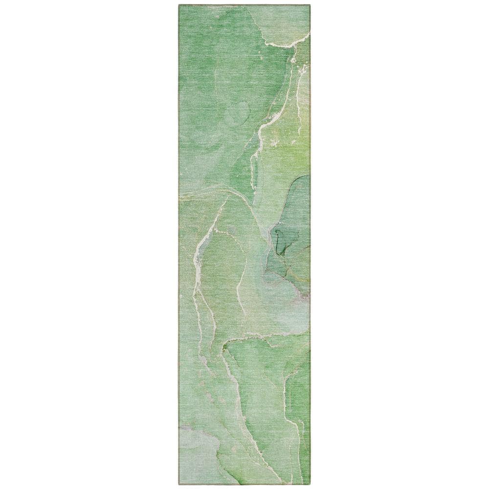 Chantille ACN511 Green 2 ft. 3 in. x 7 ft. 6 in. Machine Washable Indoor/Ou