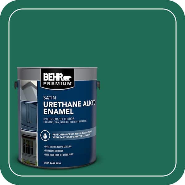 BEHR PREMIUM 1 gal. #P430-7 Sparkling Emerald Urethane Alkyd Satin