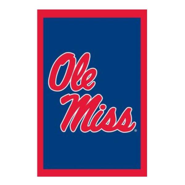 Evergreen Enterprises NCAA 28 in. x 44 in. Ole Miss 2-Sided Flag