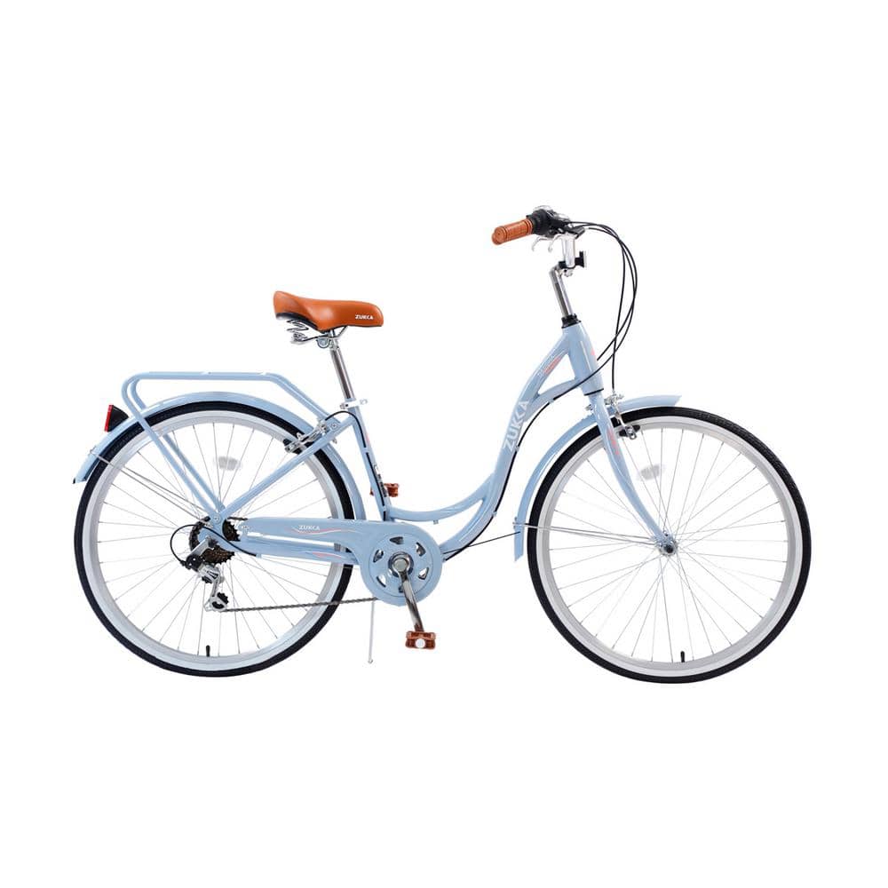 26 in. 7-Speed Ladys Steel Bike in Pink ZUK-LKW1-873 - The Home Depot