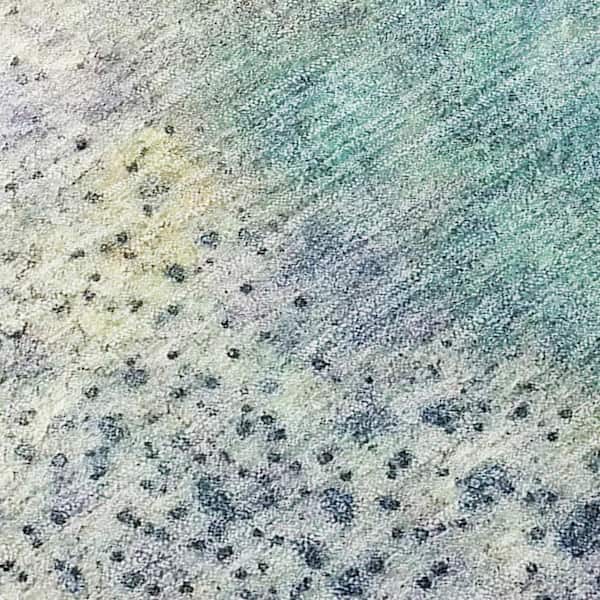 Beige Blue and Gray 8 ft. x 10 ft. Abstract Indoor / Outdoor Area Rug